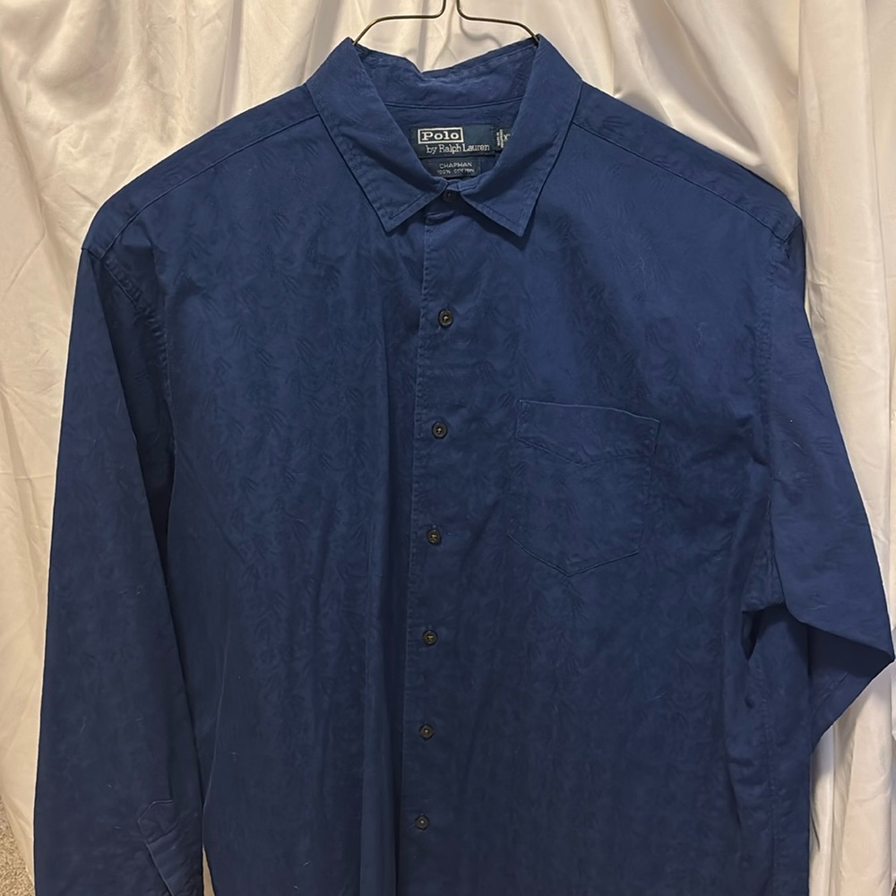 Polo blue button down XL